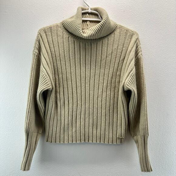 Elie by Elie Tahari Turtleneck Sweater Oatmeal Cream XS - Picture 1 of 8